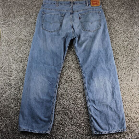 Levis 560 Jeans Mens 37x31 Blue Loose Fit Straight Leg Denim Pants Tag 38x32 - Picture 10 of 10